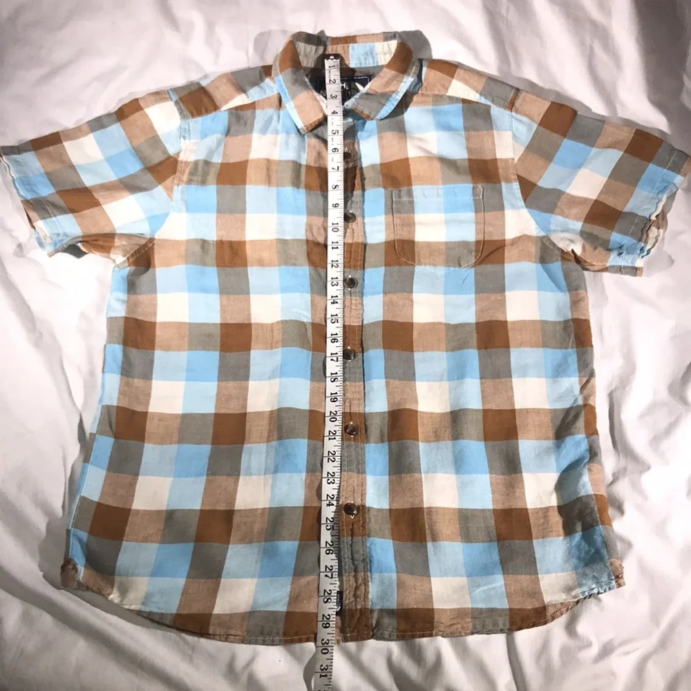 The North Face Plaid Short Sleeve Button Down Shirt